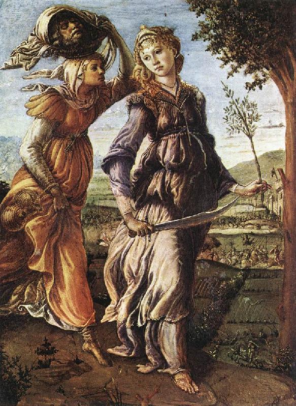 BOTTICELLI, Sandro The Return of Judith to Bethulia  hgg oil painting image